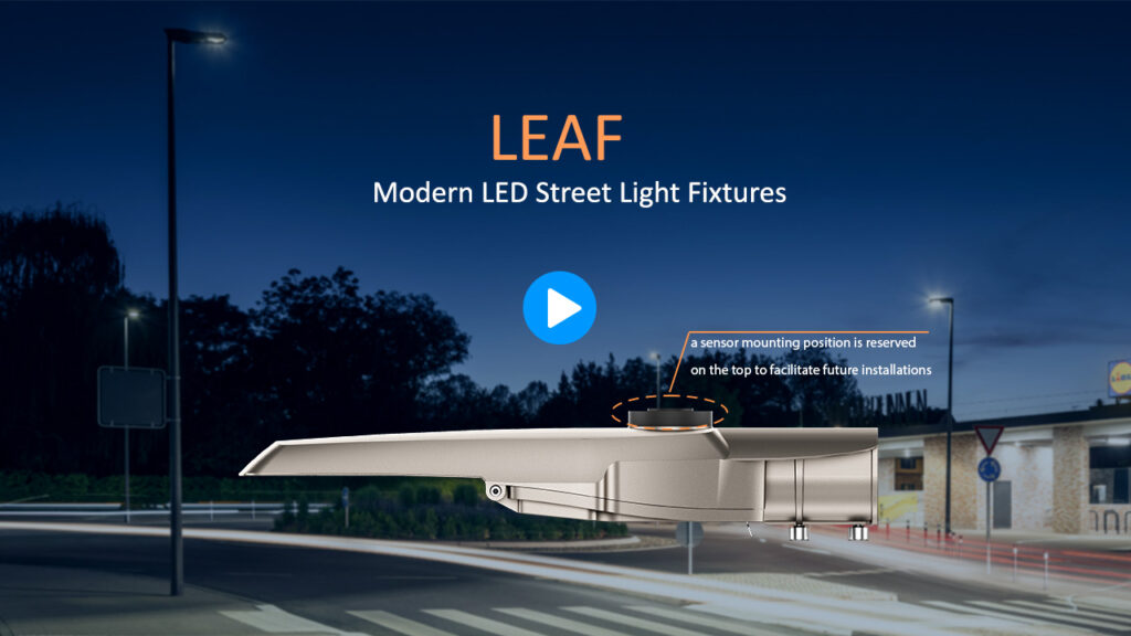 Leaf Modern LED Street Light Fixtures