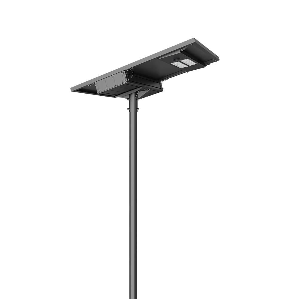 AIO solar street light side view