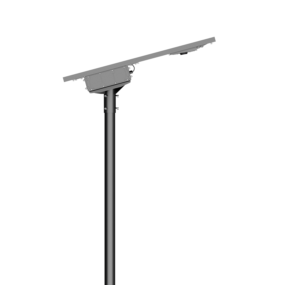 AIO solar street light side view