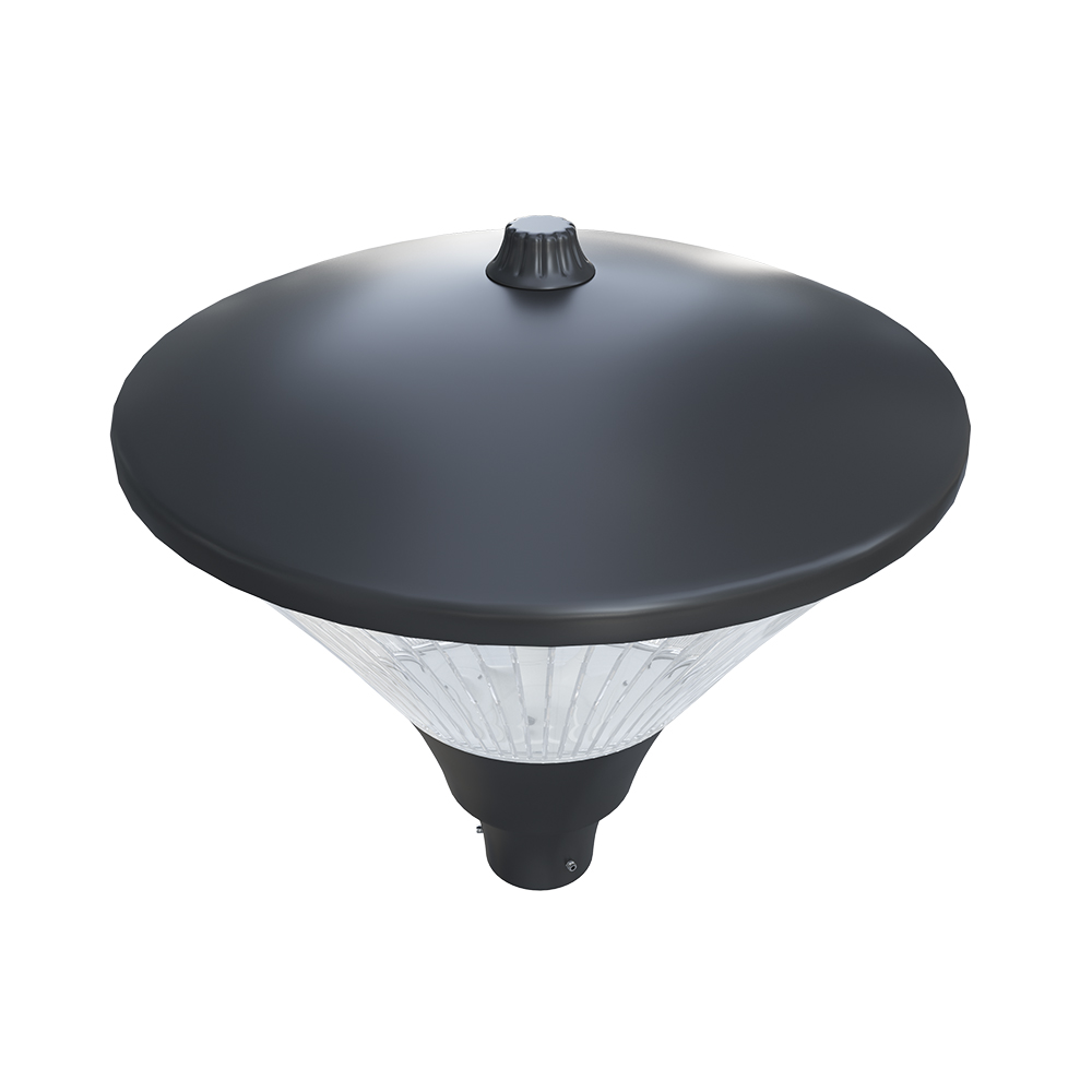 Anti-glare LED post top luminaires - top view