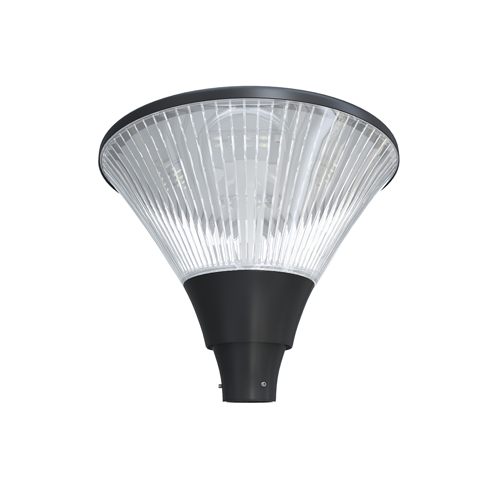 Anti-glare post top luminaires