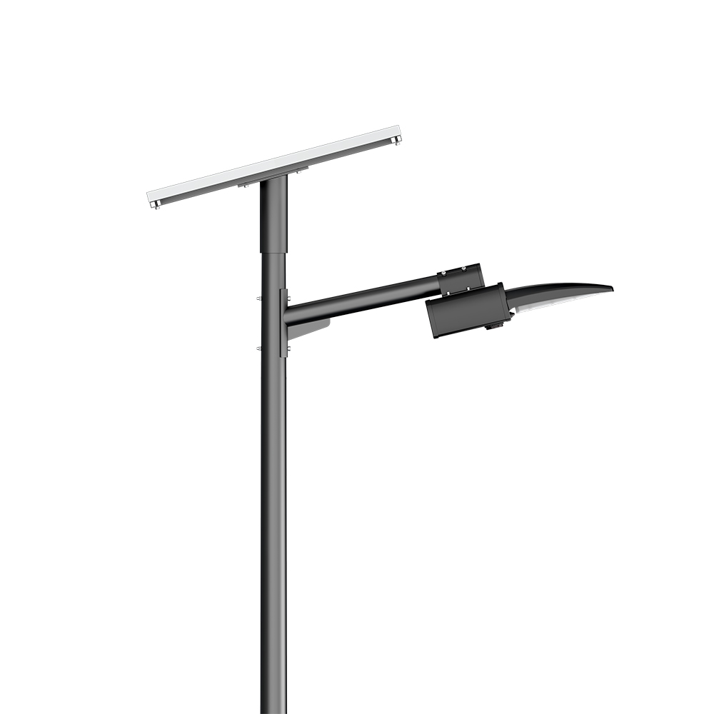 Integrated solar street light