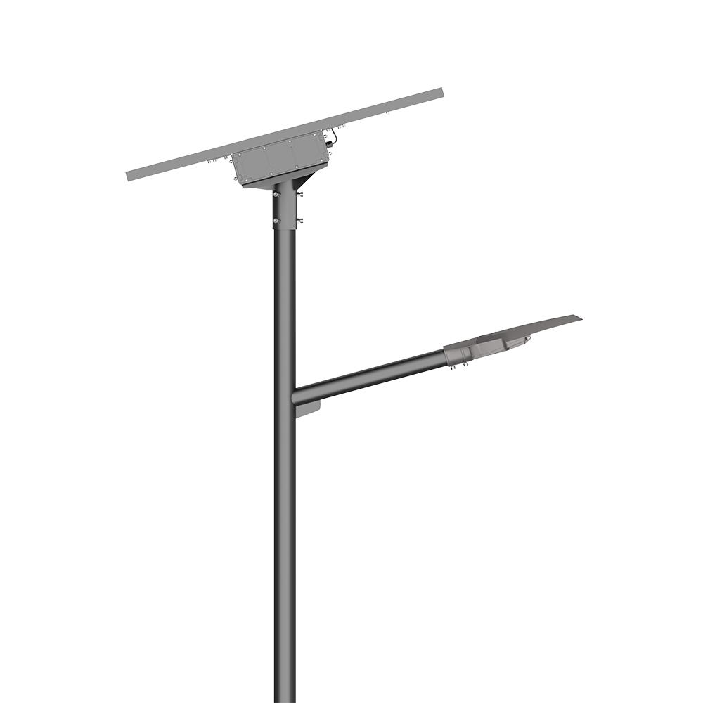 Municipal semi integrated solar street light - side view