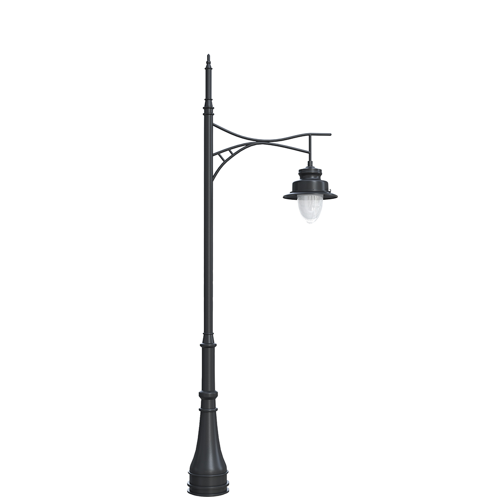 Pendant street light with pole