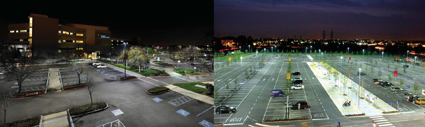 Parking lot lighting project