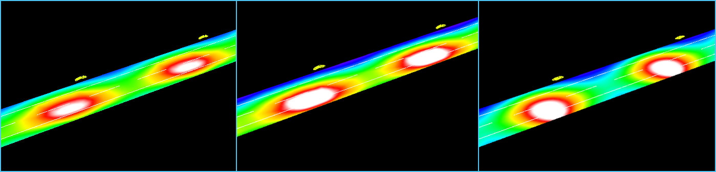 Light distribution types for road lighting